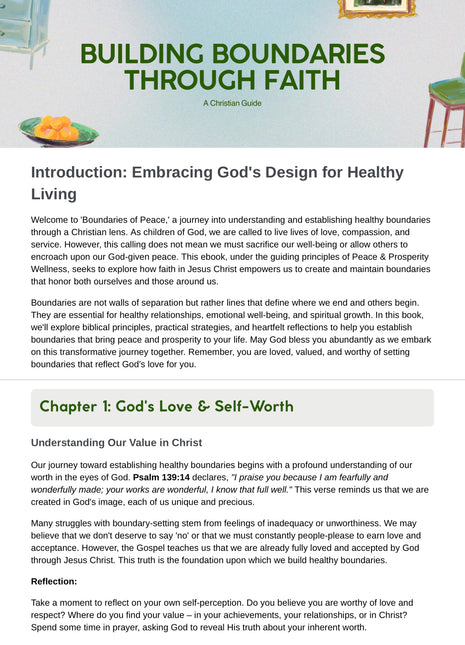 Building Boundaries Through Faith
